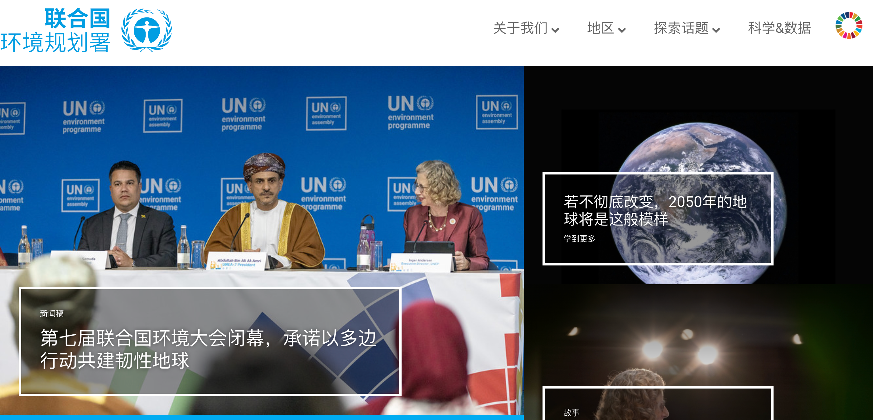 UNEP 机构与项目示意图